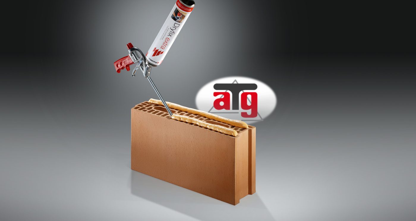 Foto van Porotherm binnenmuursteen met Porotherm Dryfix systeem: voortaan ATG gecertificeerd