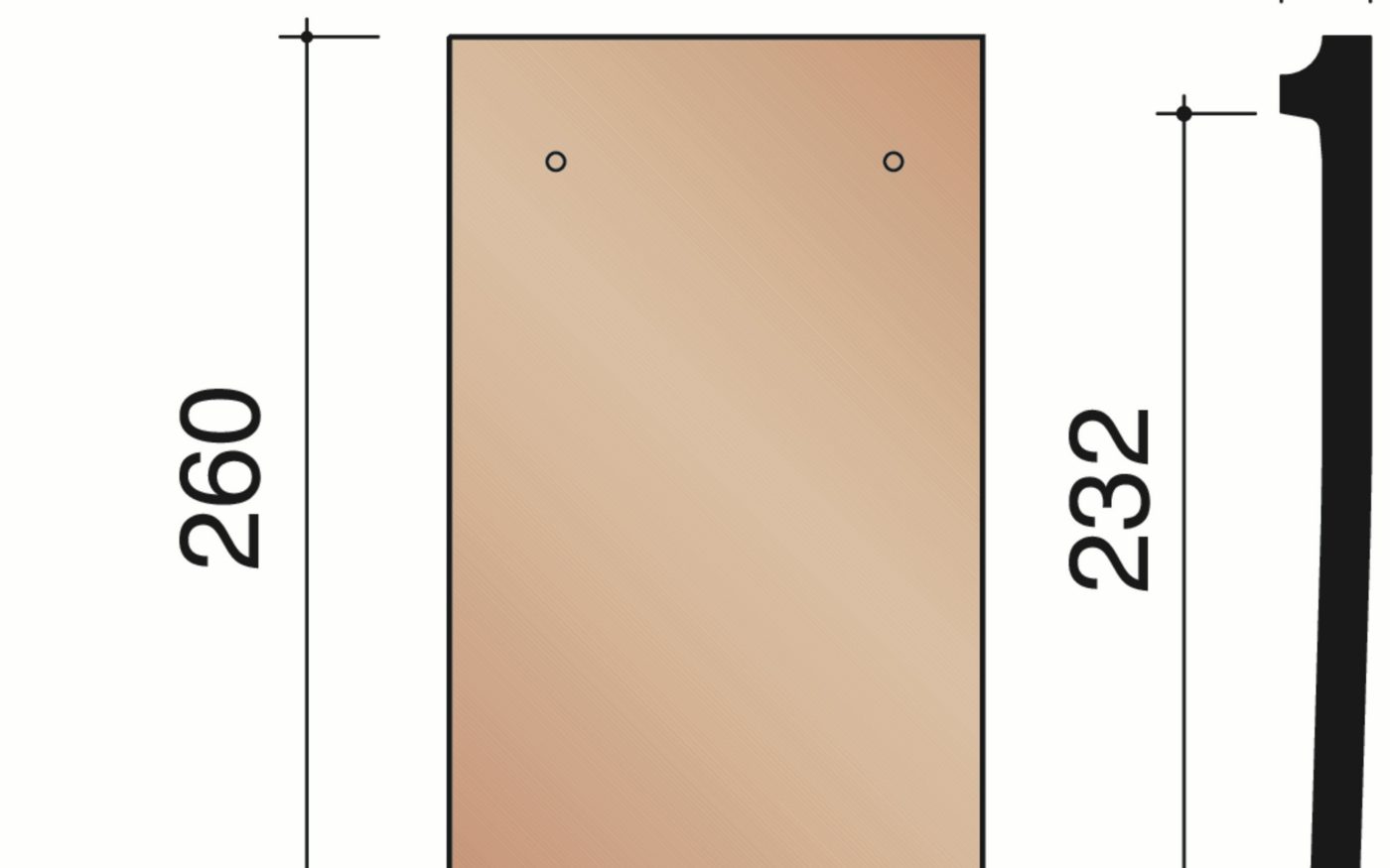 Tegelpan Aléonard Patrimoine - 15 x 26