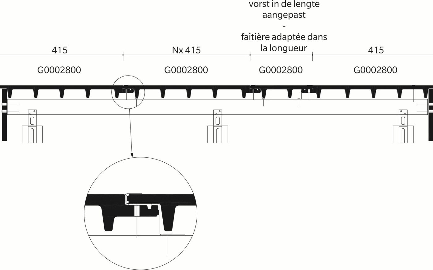 Creaton Domino : Dwarsdoorsnede_dak_thv_hoekige_vorst_PD