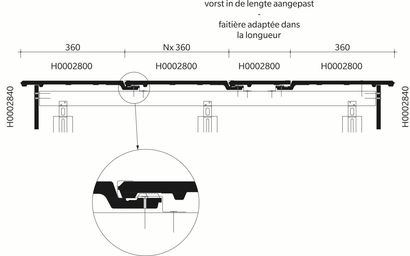 Creaton Mikado : Dwarsdoorsnede_dak_thv_hoekige_vorst_PI