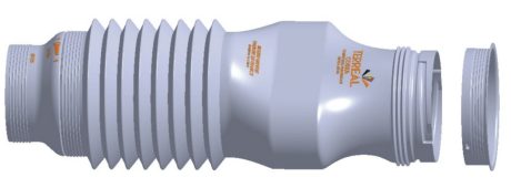 Single shot of Terreal connection unit for ridge tile diameter 150 mm