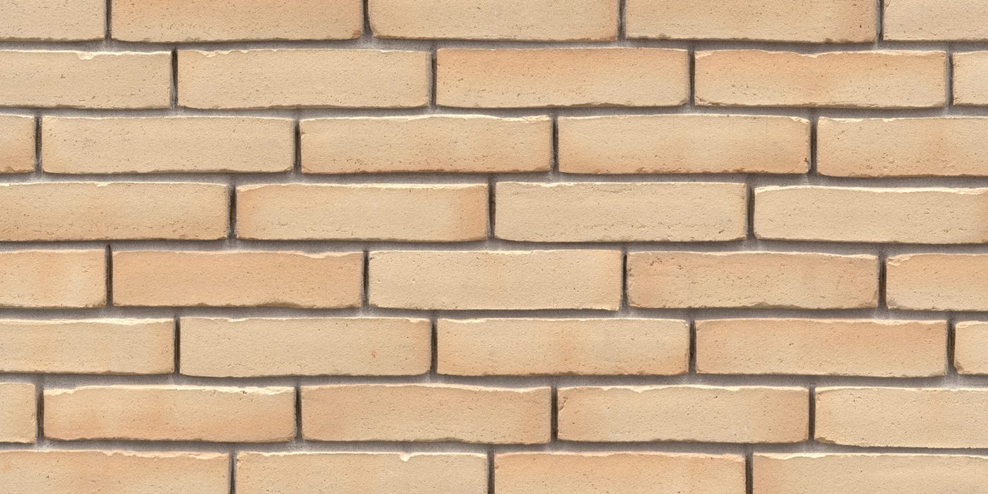 Foto van gevelmetselwerk met Terca Alvara Persica Creme