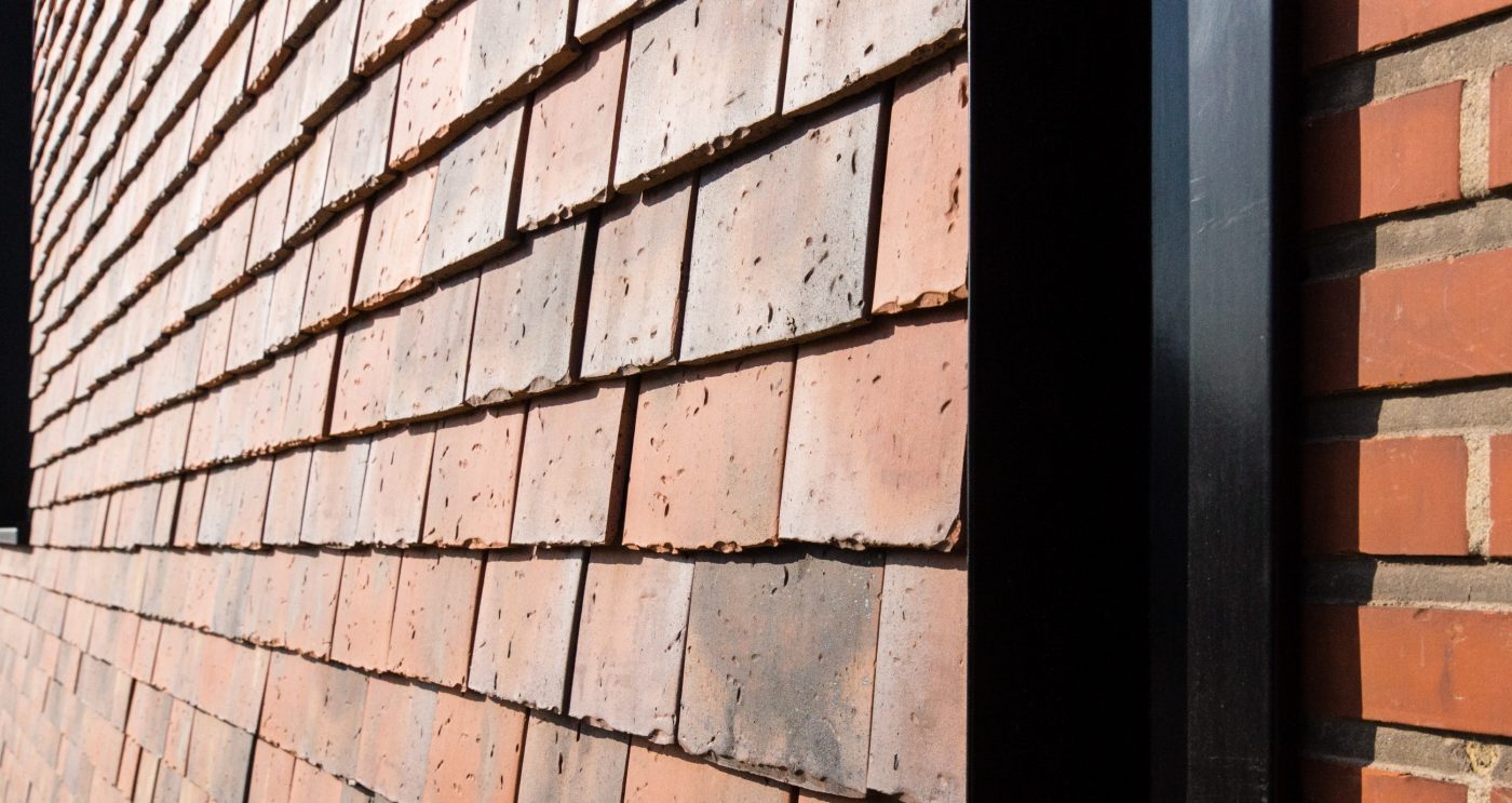 Constructie met gevelbekleding