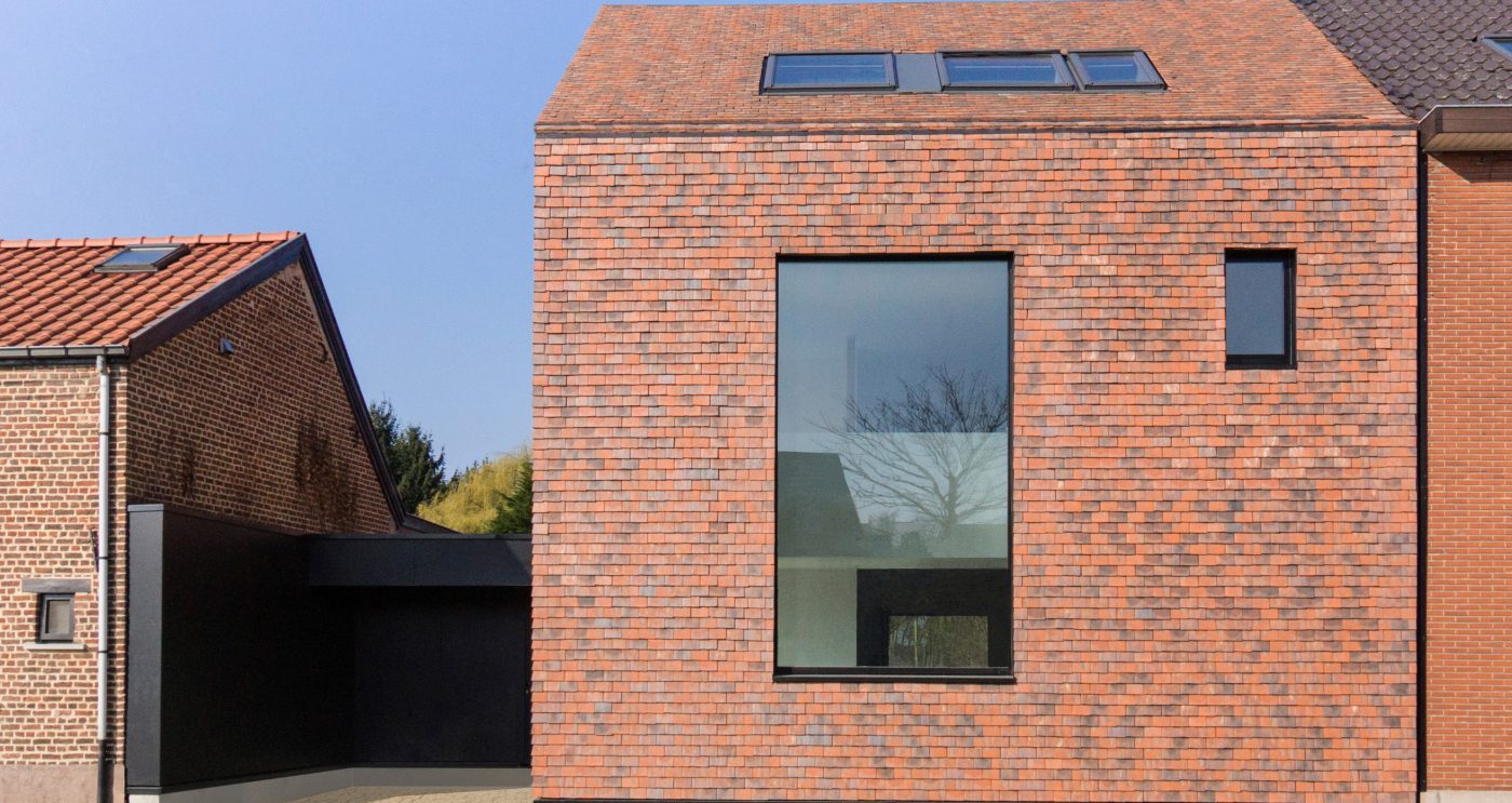 Constructie met gevelbekleding