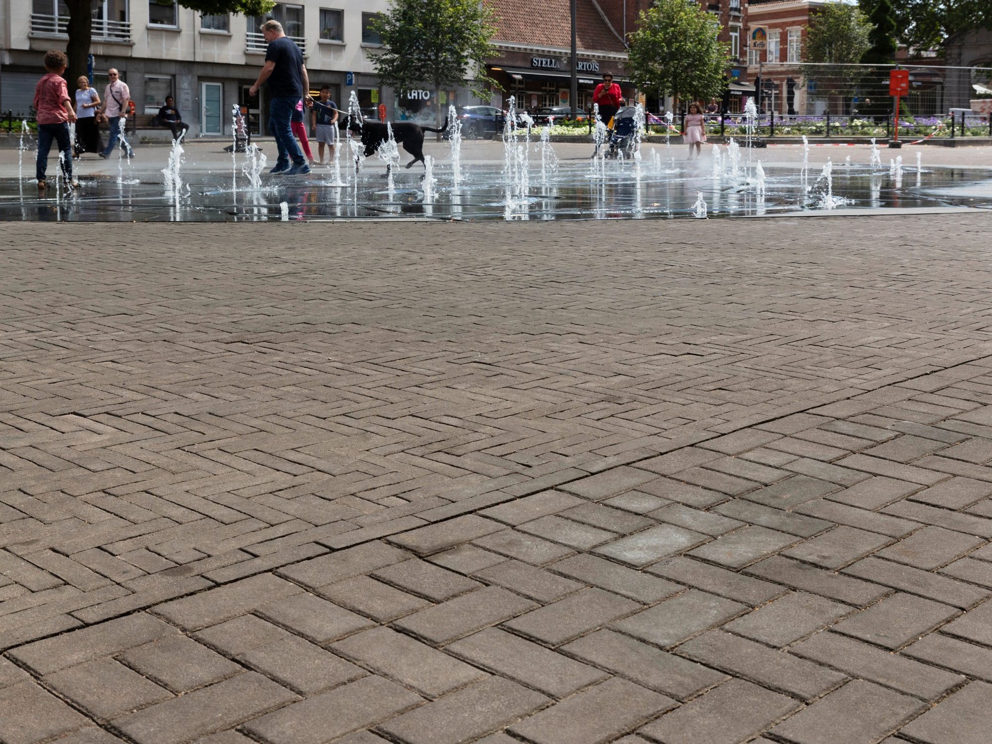 Reference photo infrastructure landscaping in Leuven 