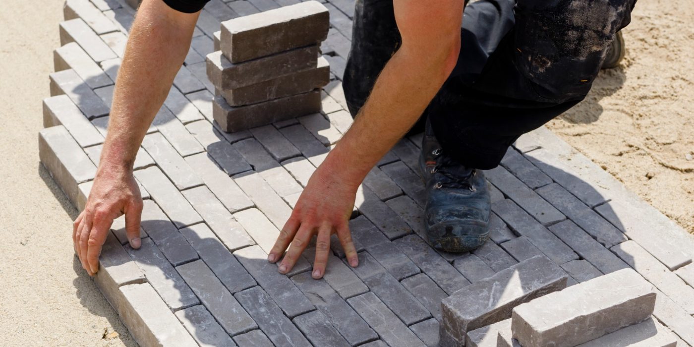 Installing pavers 