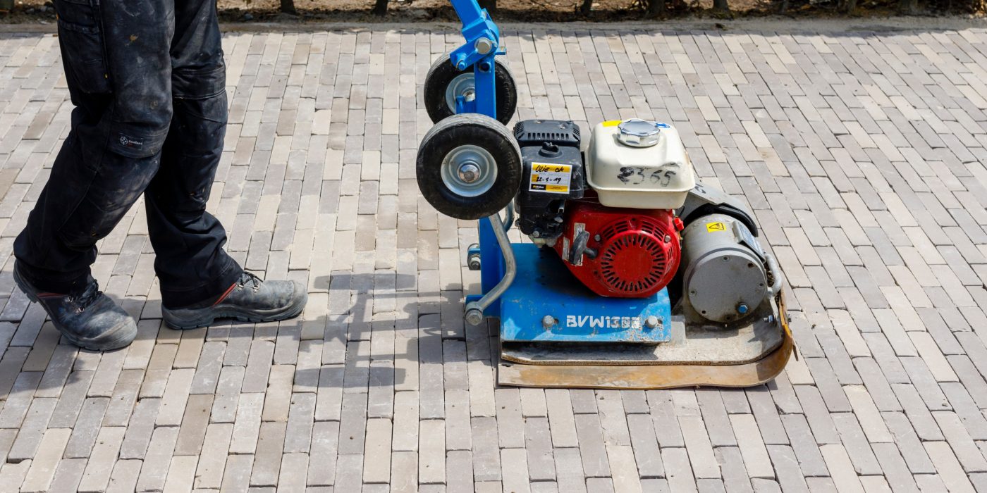 Installing pavers 