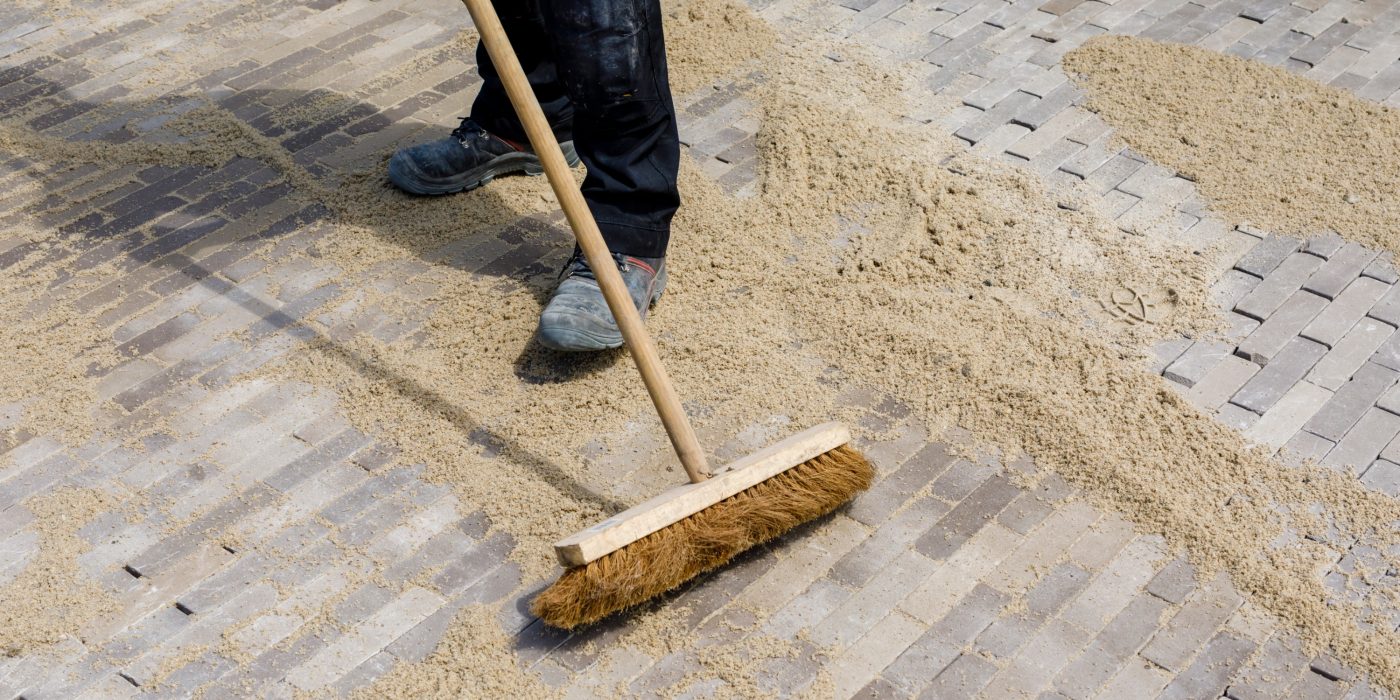 Installing pavers 