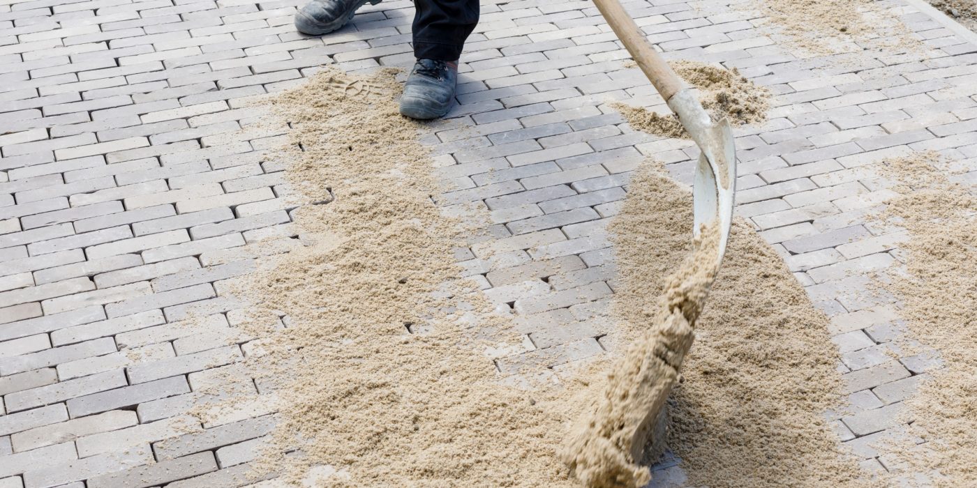 Installing pavers 
