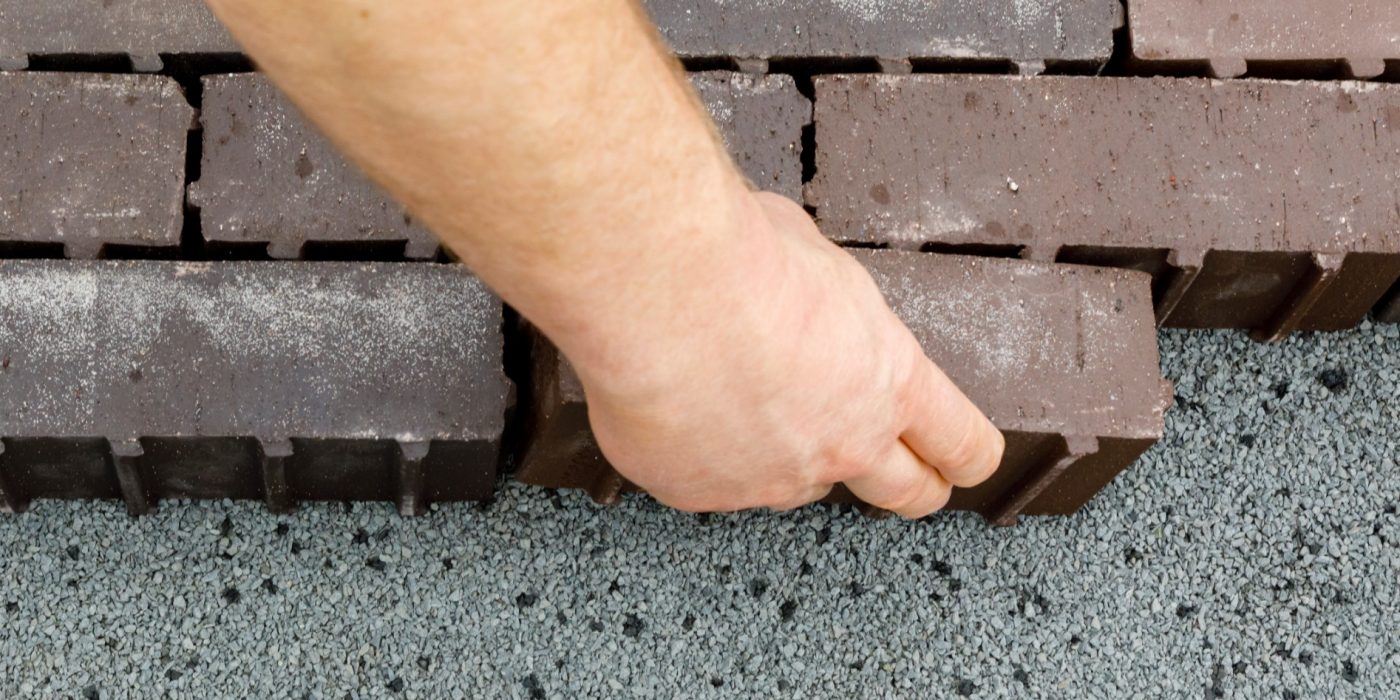 Installing pavers 