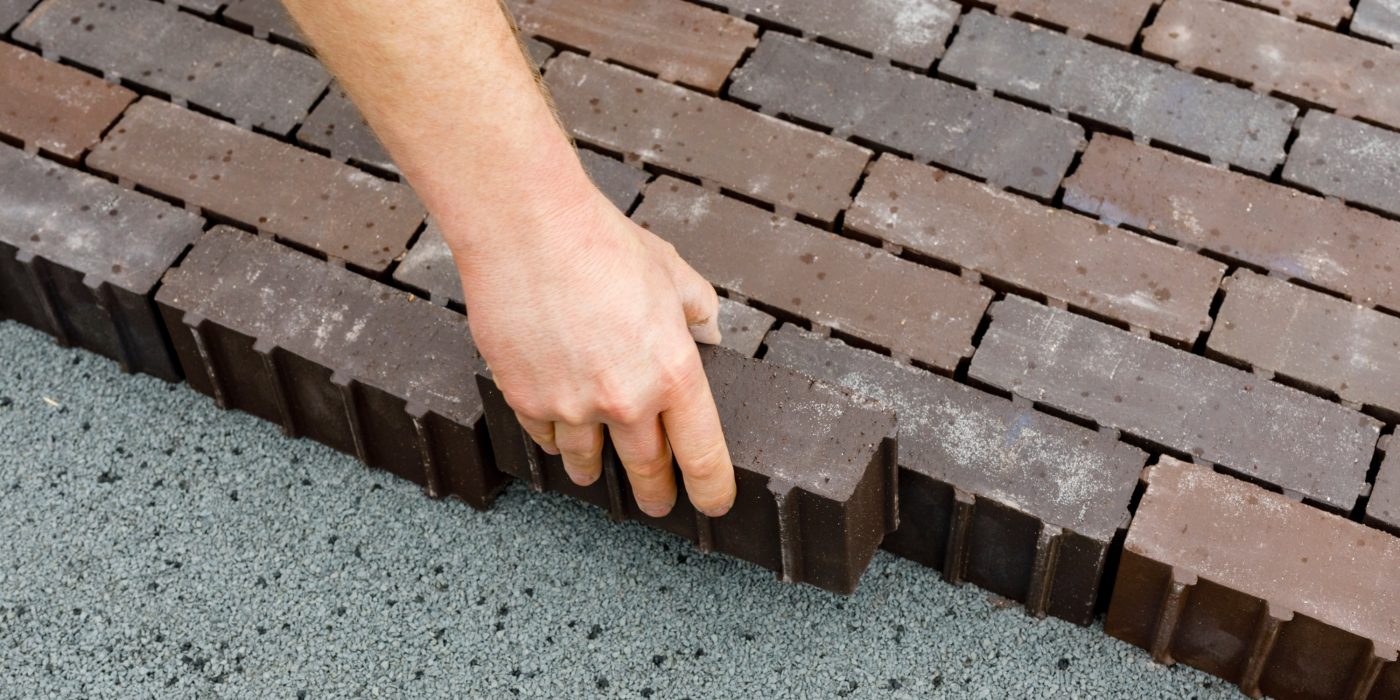 Installing pavers 