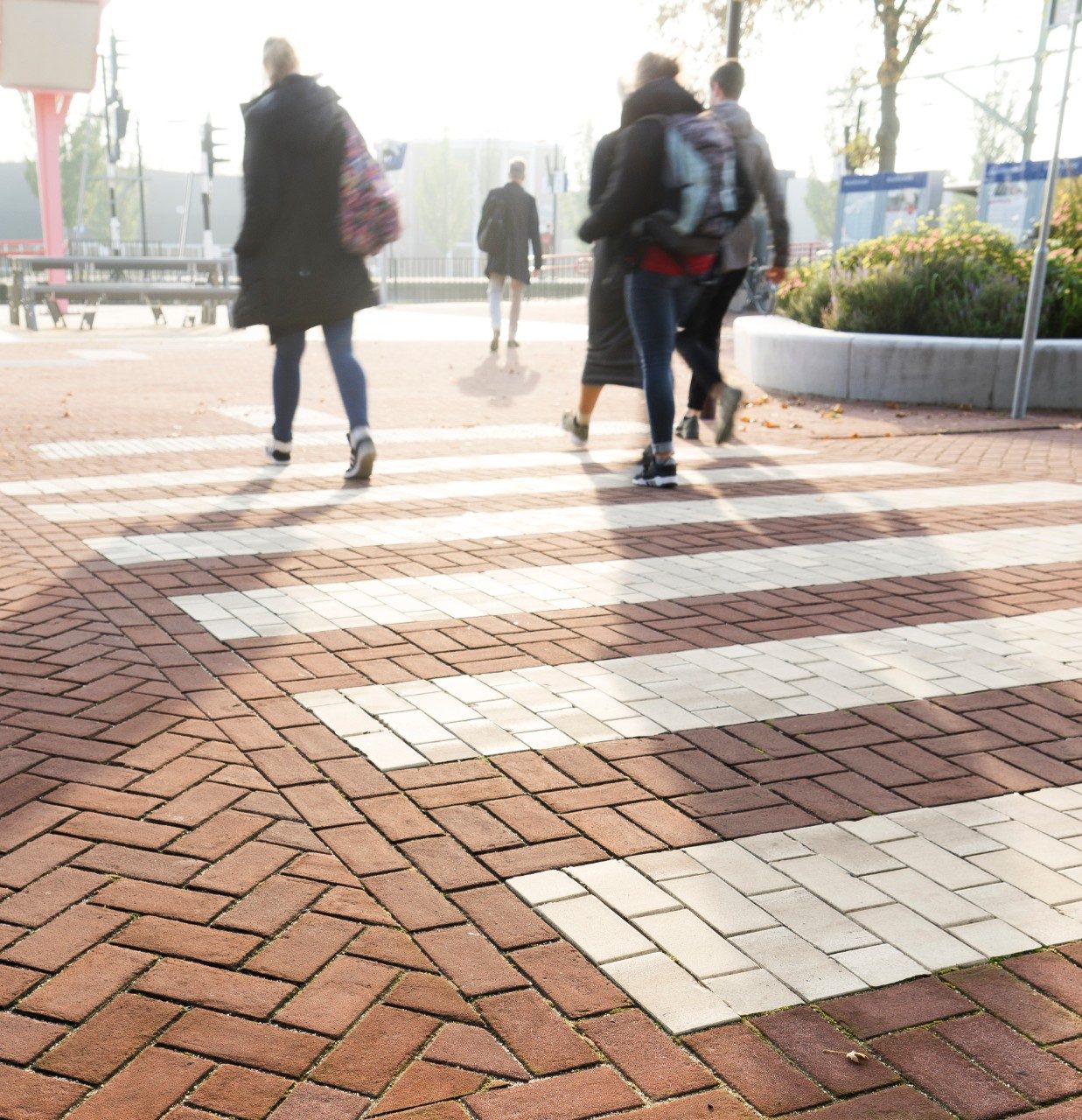 Renovation | Station environment, Zevenaar | Pavers: Bruno form moulded WF, DF and KK80, Argenti Extruded KK70, Mastiek form moulded DF and KK80 | Architect and client: Township Zevenaar | Contractor: Hoornstra Infrabouw, Doesburg