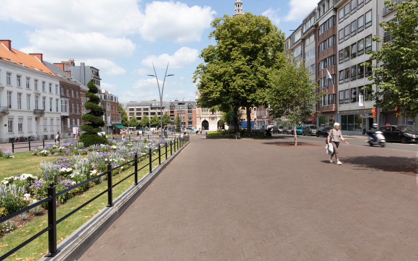Reference photo infrastructure landscaping in Leuven 