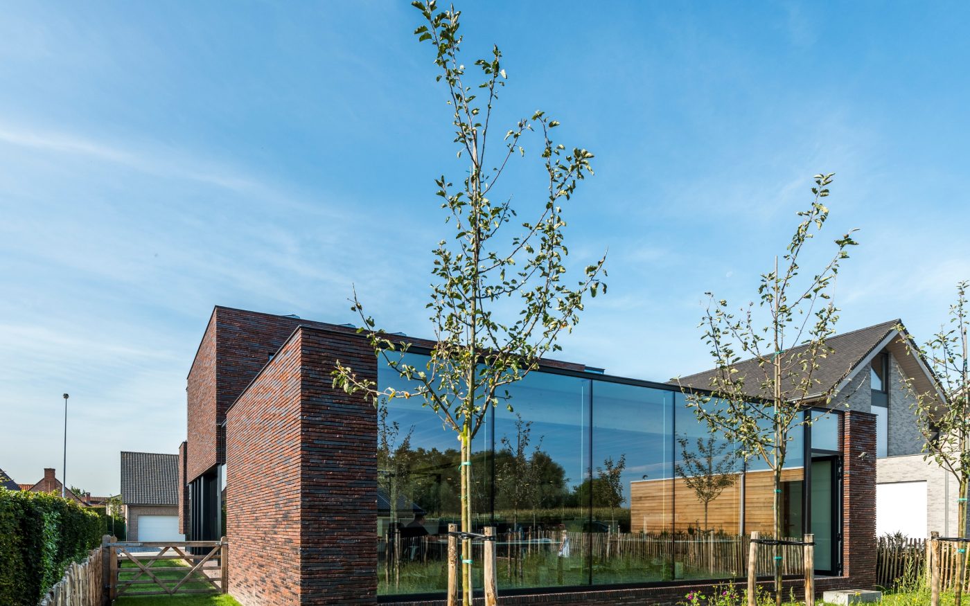 Reference photo new construction single family and office in Poperinge