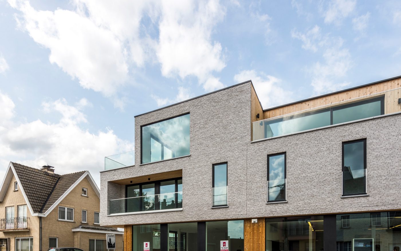 Reference photo new construction office and apartment in Haaltert