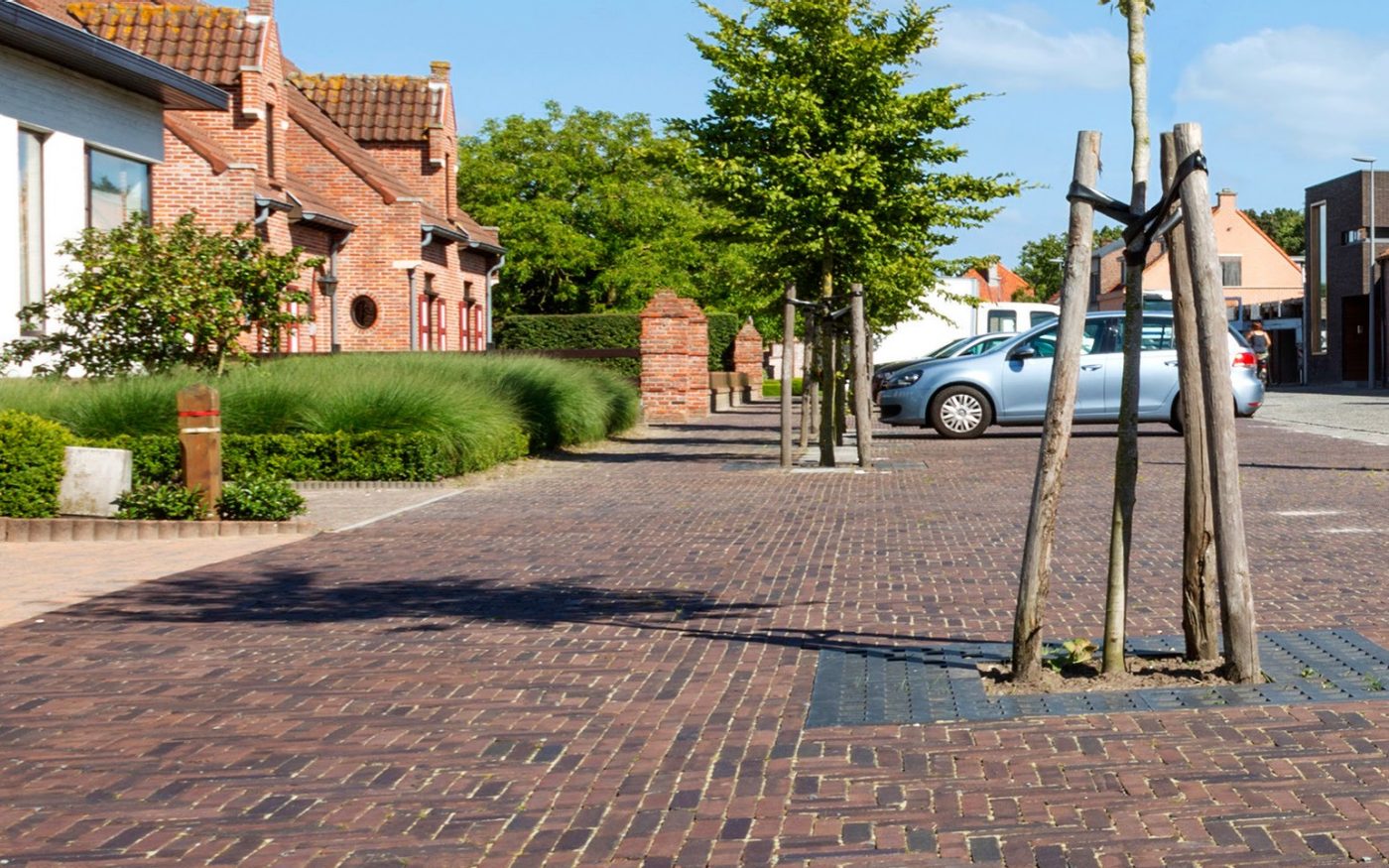 Reference photo infrastructure landscaping in Maldegem