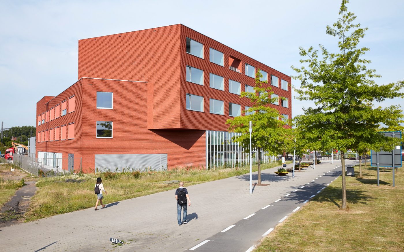 Reference photo new construction education in Kortrijk
