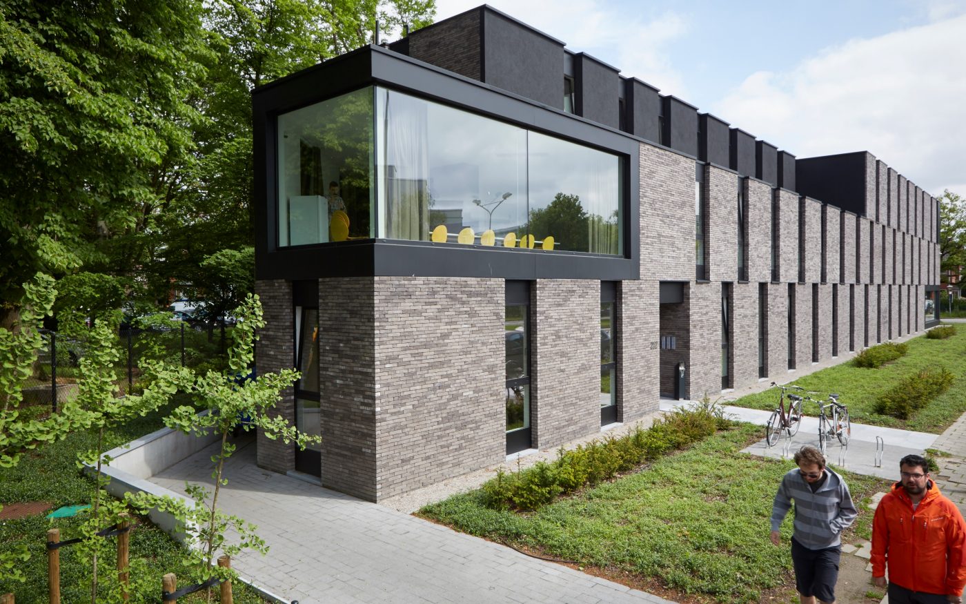 Reference photo new construction student housing in Ghent