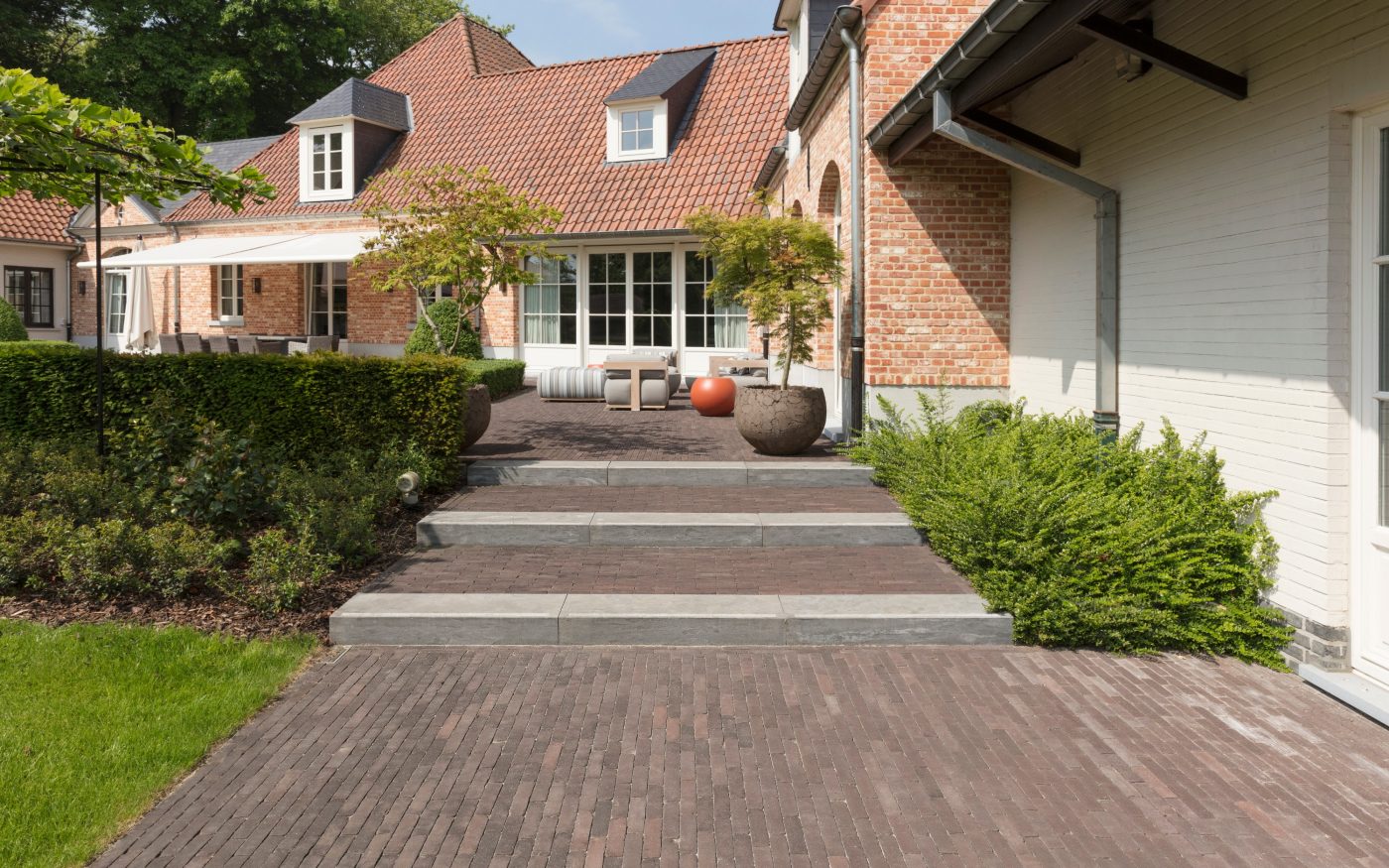 Reference photo private landscaping in Sint-Niklaas