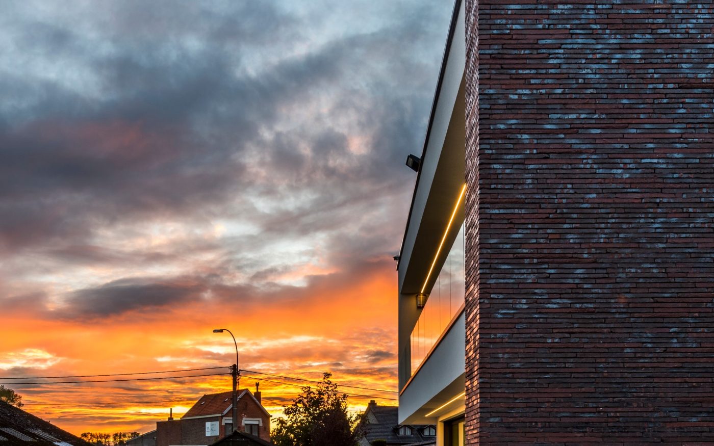 Reference photo: new construction office and single family in Adegem