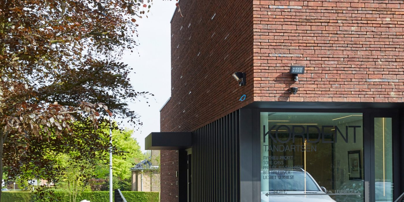 Reference photo new construction healthcare and apartment in Kortrijk