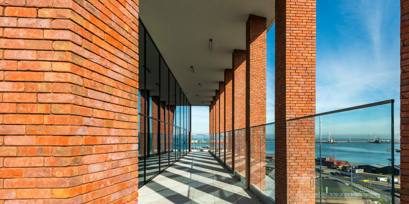 Reference photo new construction utility and office in Brugge