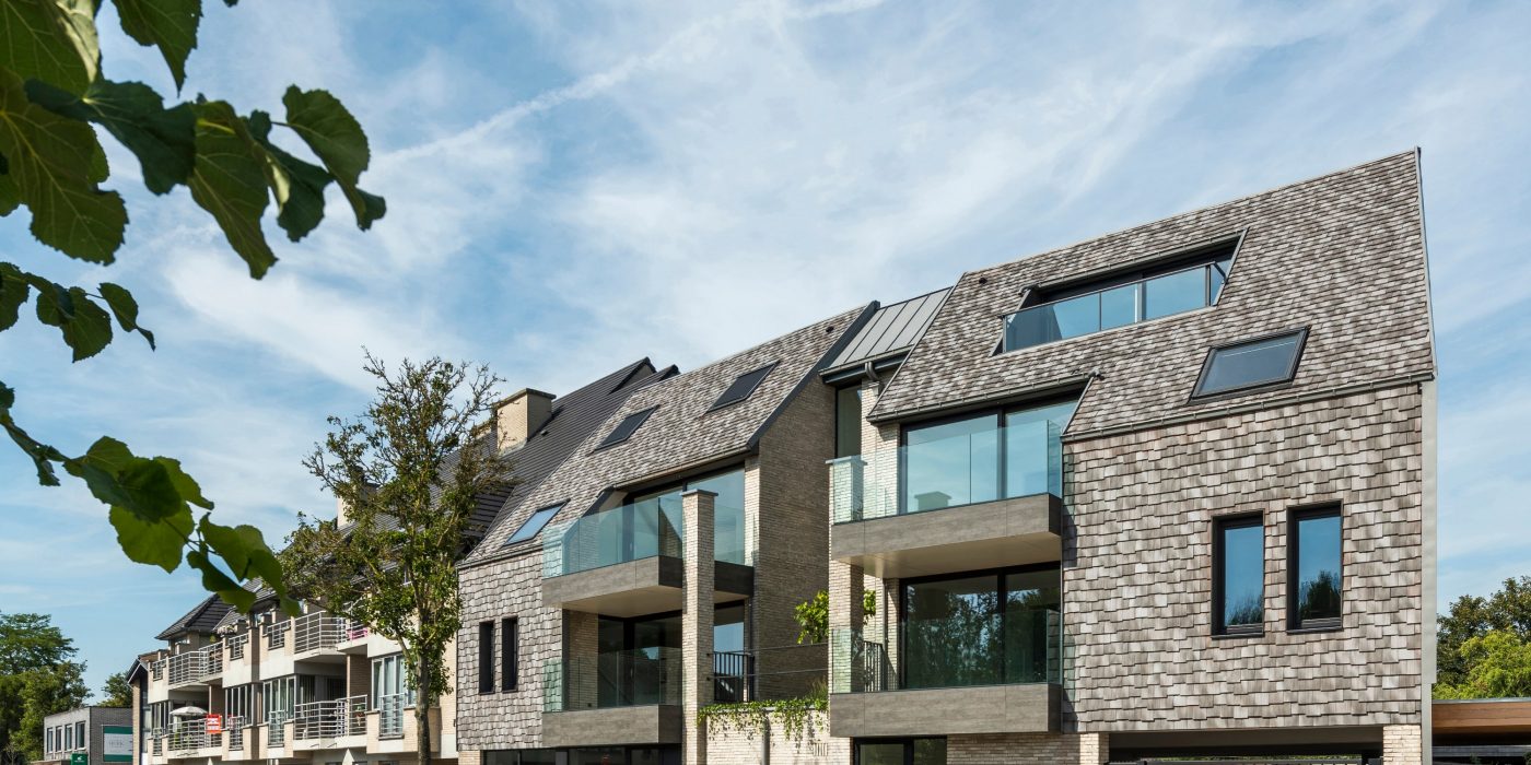 Reference photo new construction office and apartment in Evergem