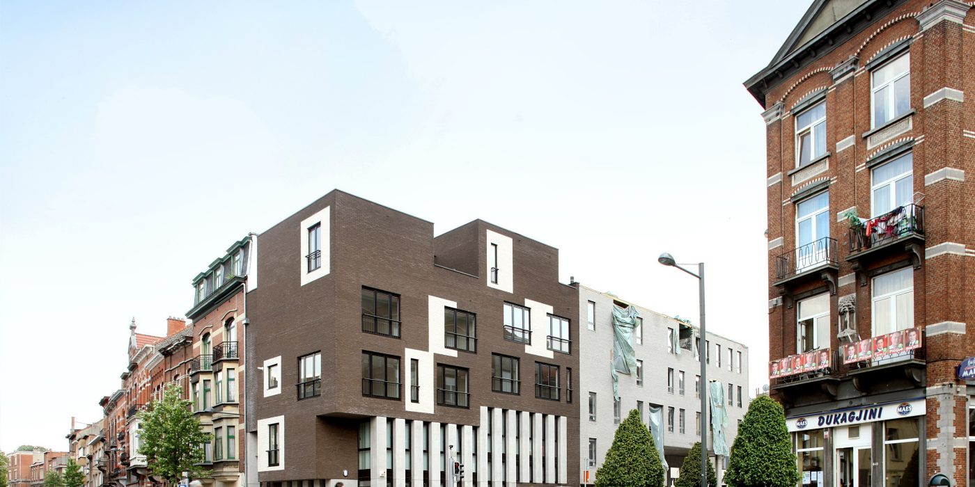 Reference photo new construction healthcare and apartment in Schaarbeek