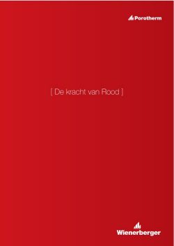 Technical manual for Porotherm inner wall bricks - Kracht van Rood