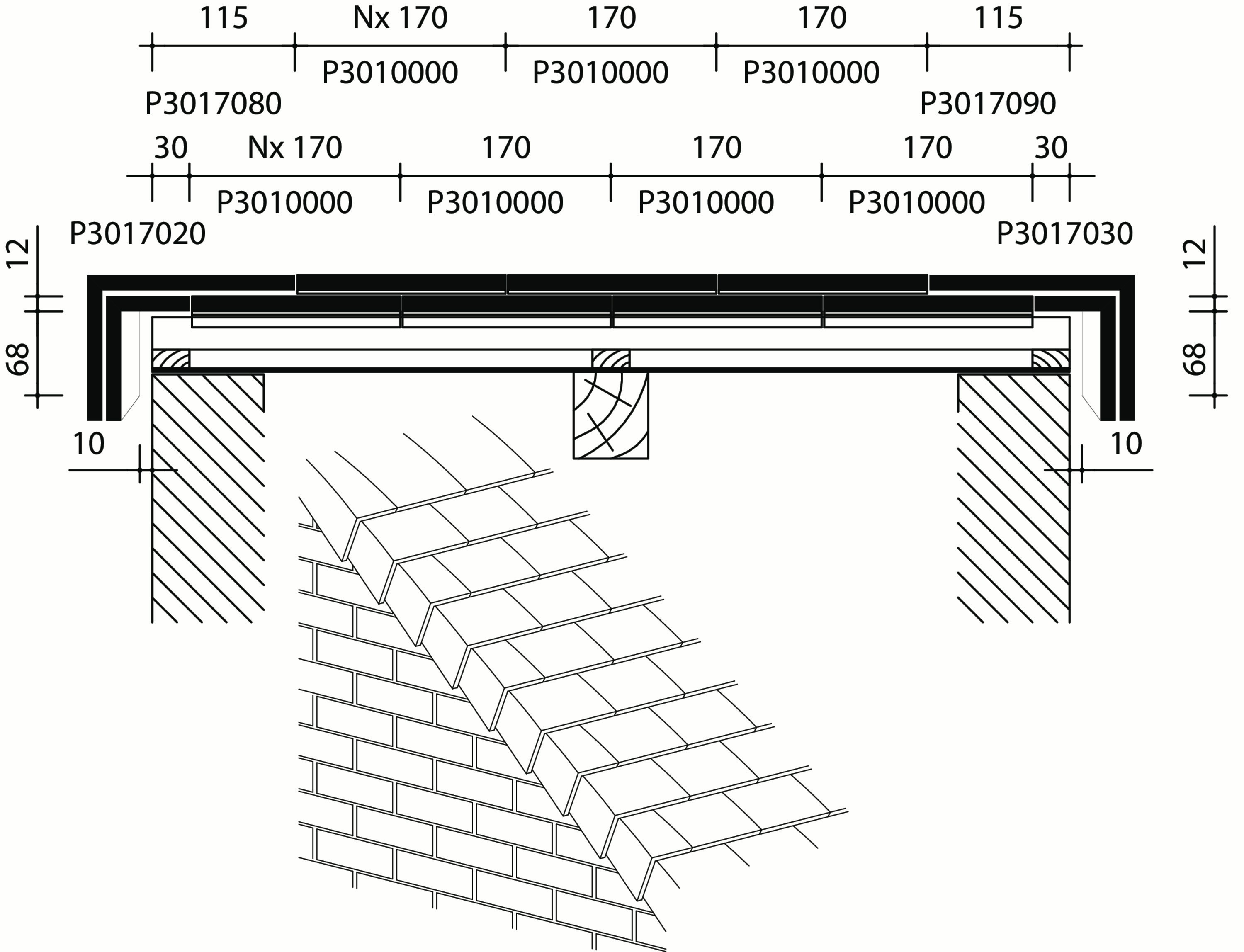 Tuile Plate 301 Rustique
