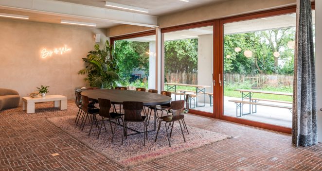 Klinkers in het interieur in Lier