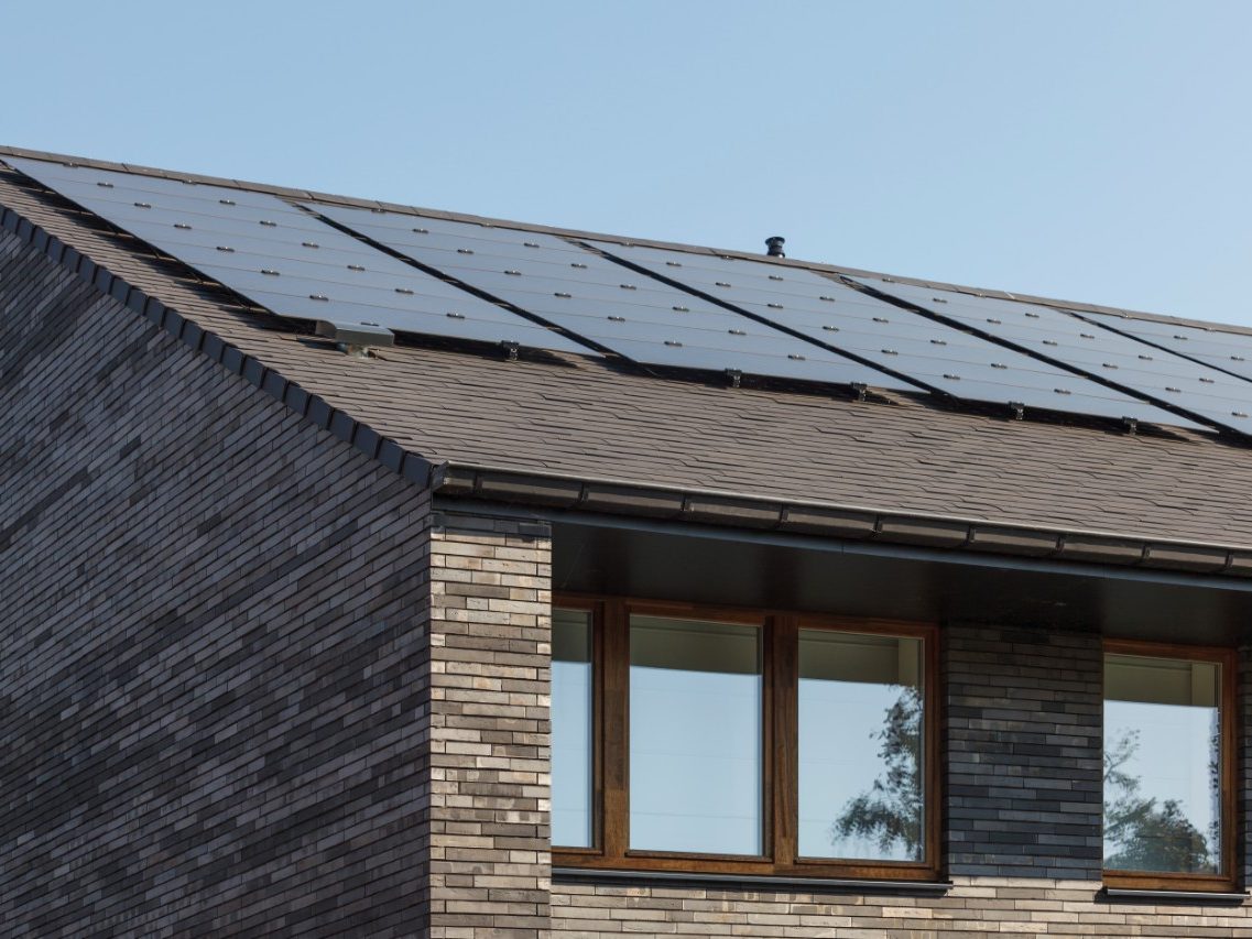 Pitch Roof with solar panels