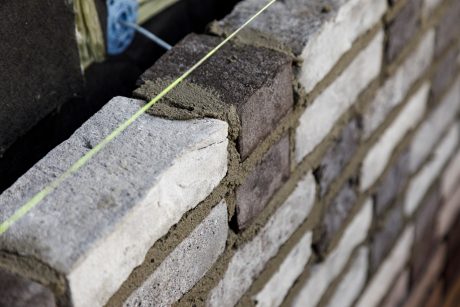 Gevelmetselwerk met een kalkmortel