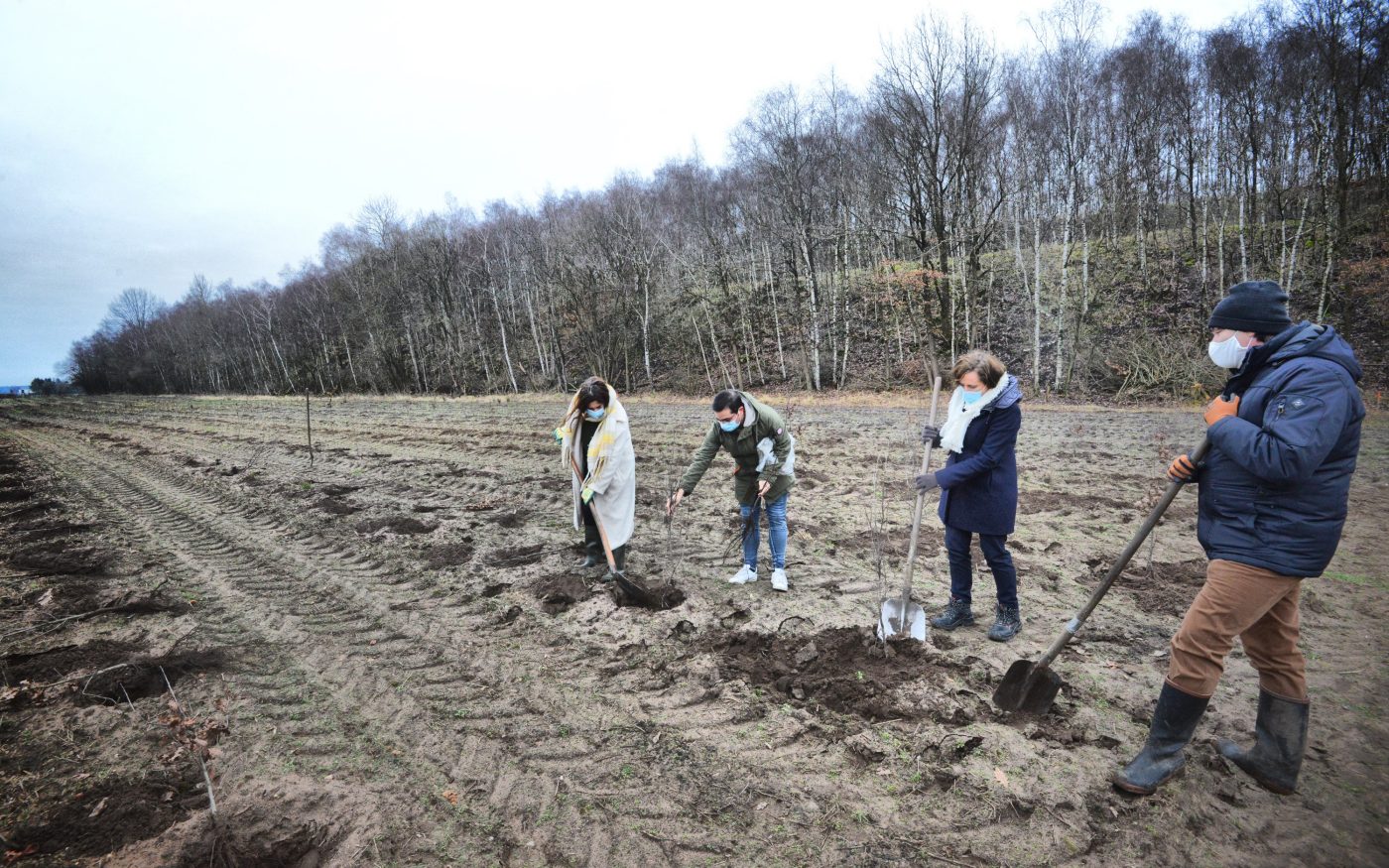 Eerste boomplanting Zwarte Berg