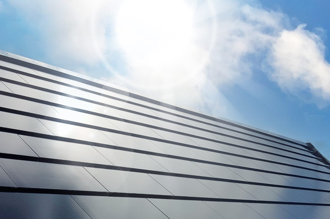 Mood image of a roof layed with Wevolt X-Roof