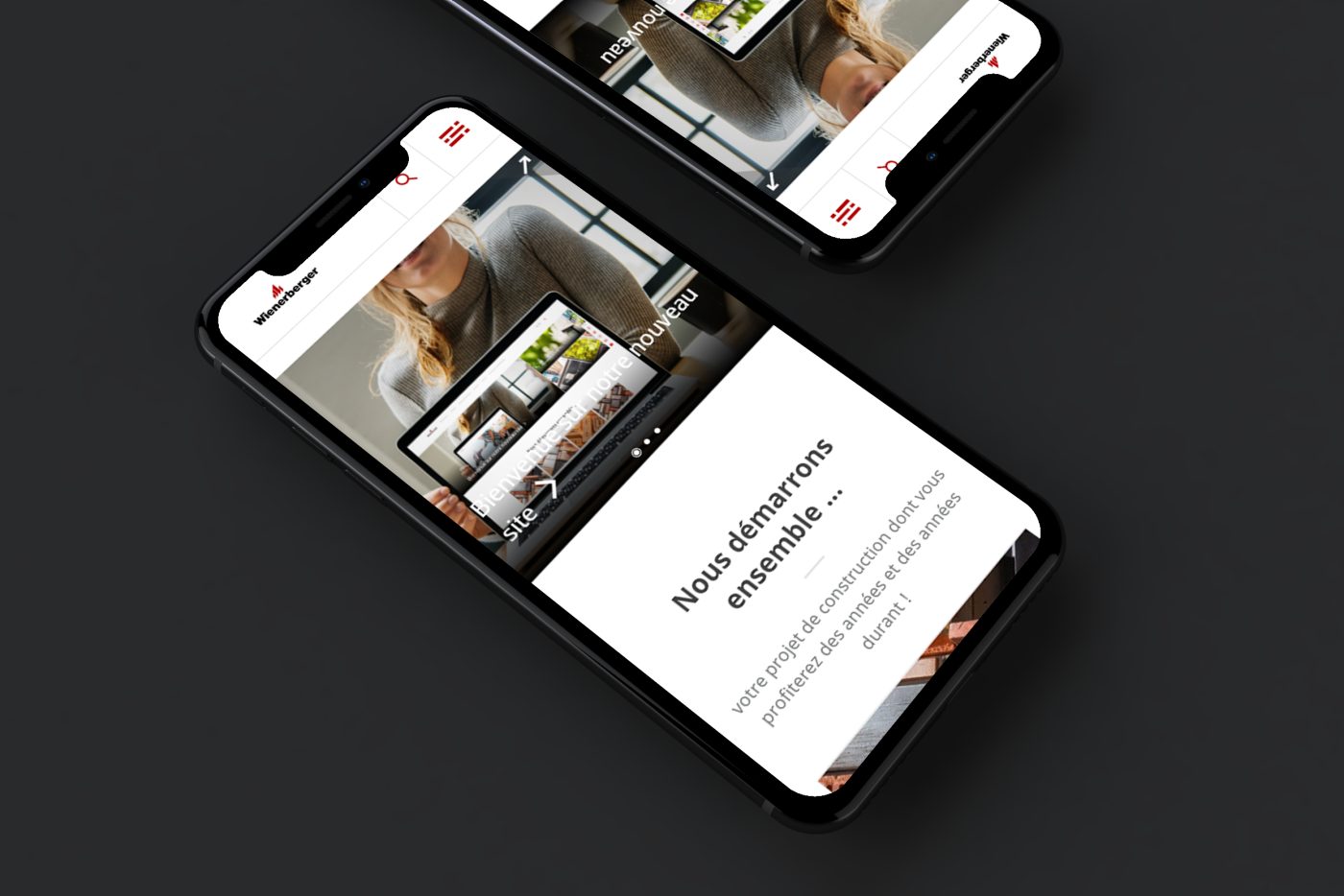 Site web Wienerberger sur iPhone X