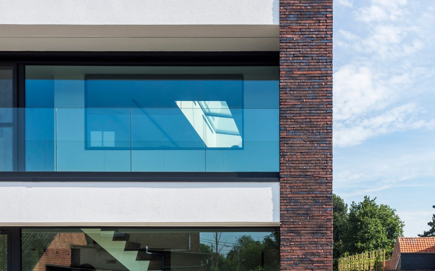 Reference photo: new construction office and single family in Adegem