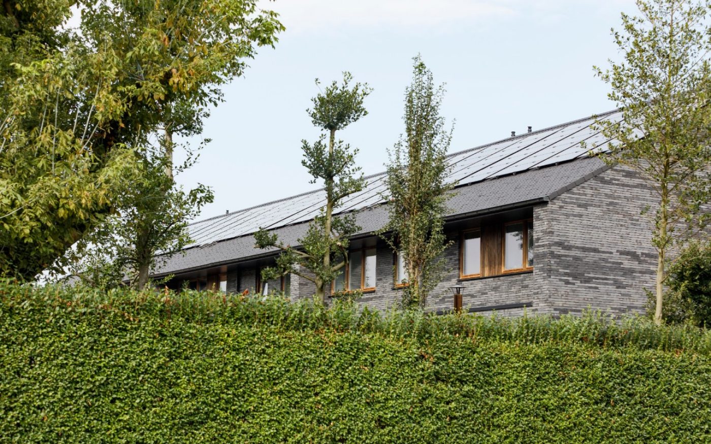 Roof with solar panels Duurzame Wijk Waregem 