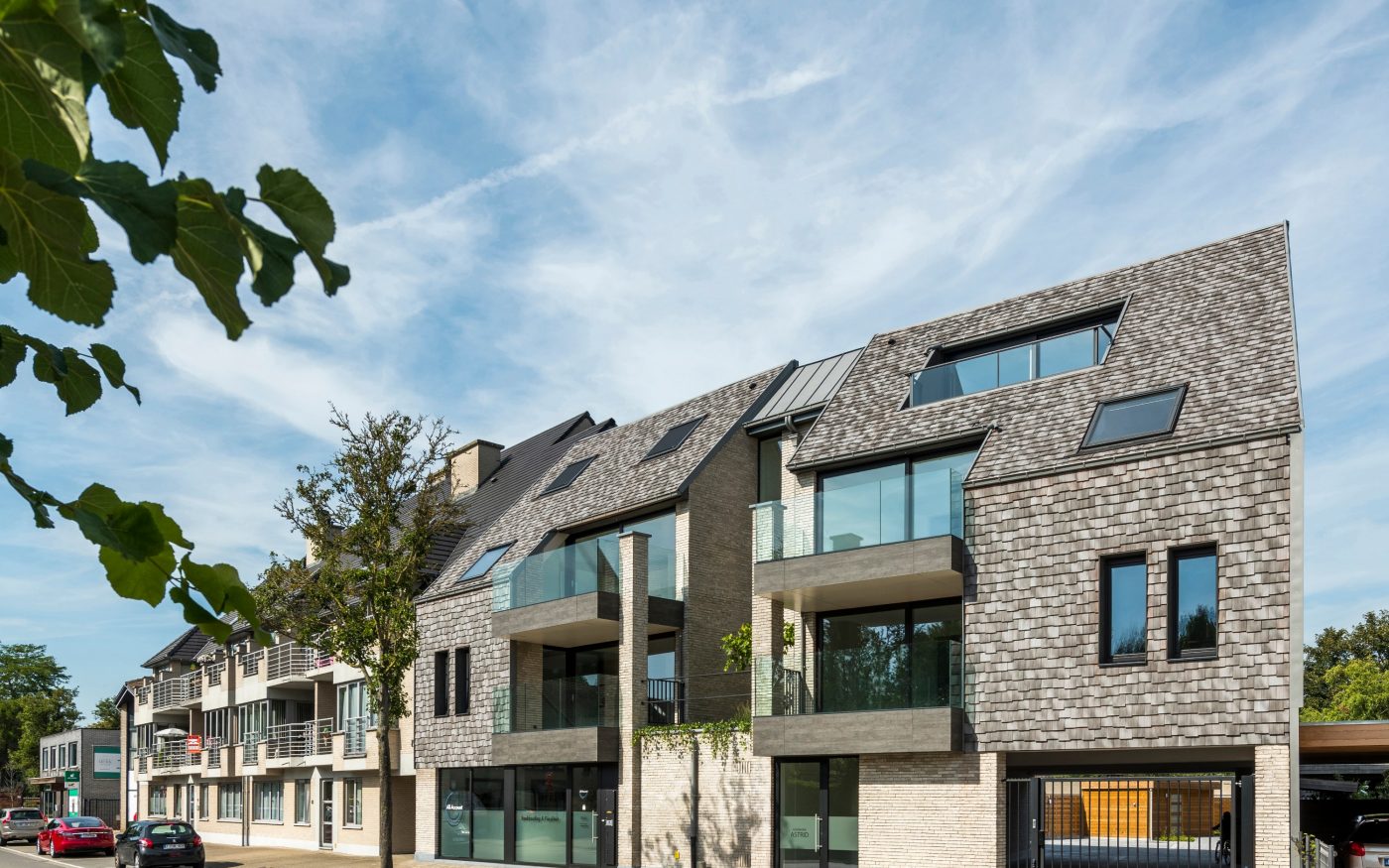 Reference photo new construction office and apartment in Evergem