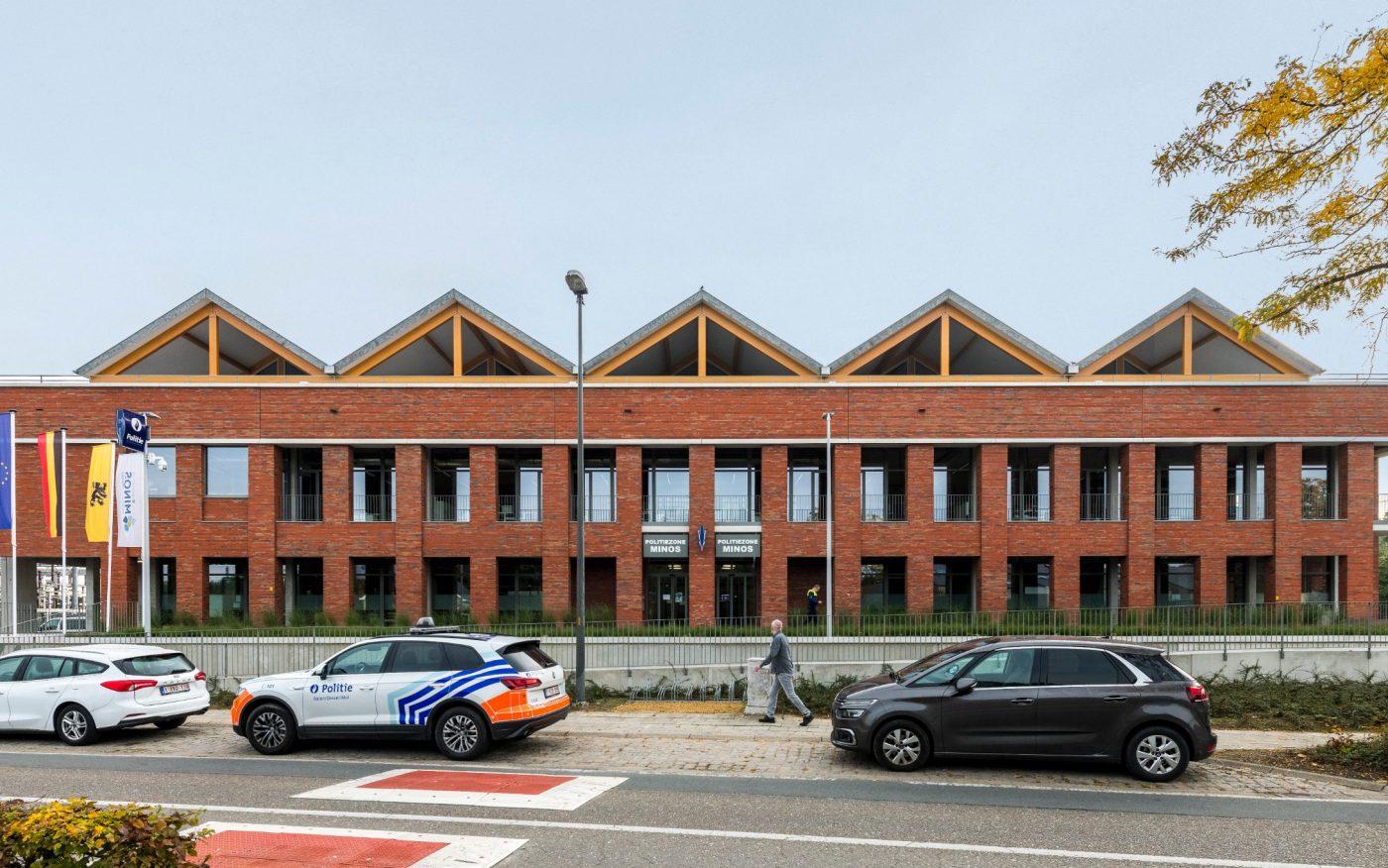Reference photo New construction police office and apartment in Mortsel