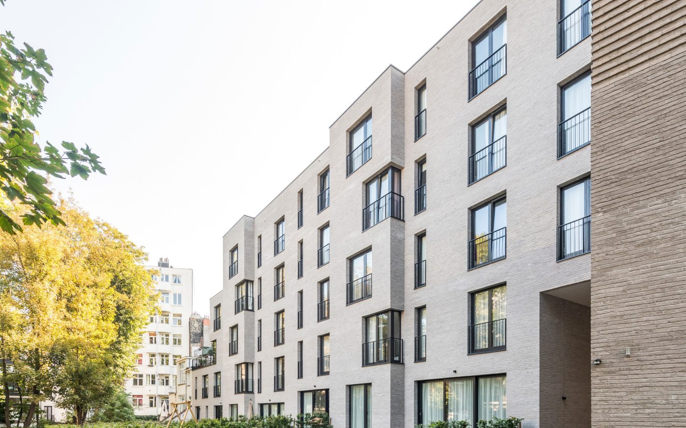 Reference photo new construction apartment and commercial space in Elsene