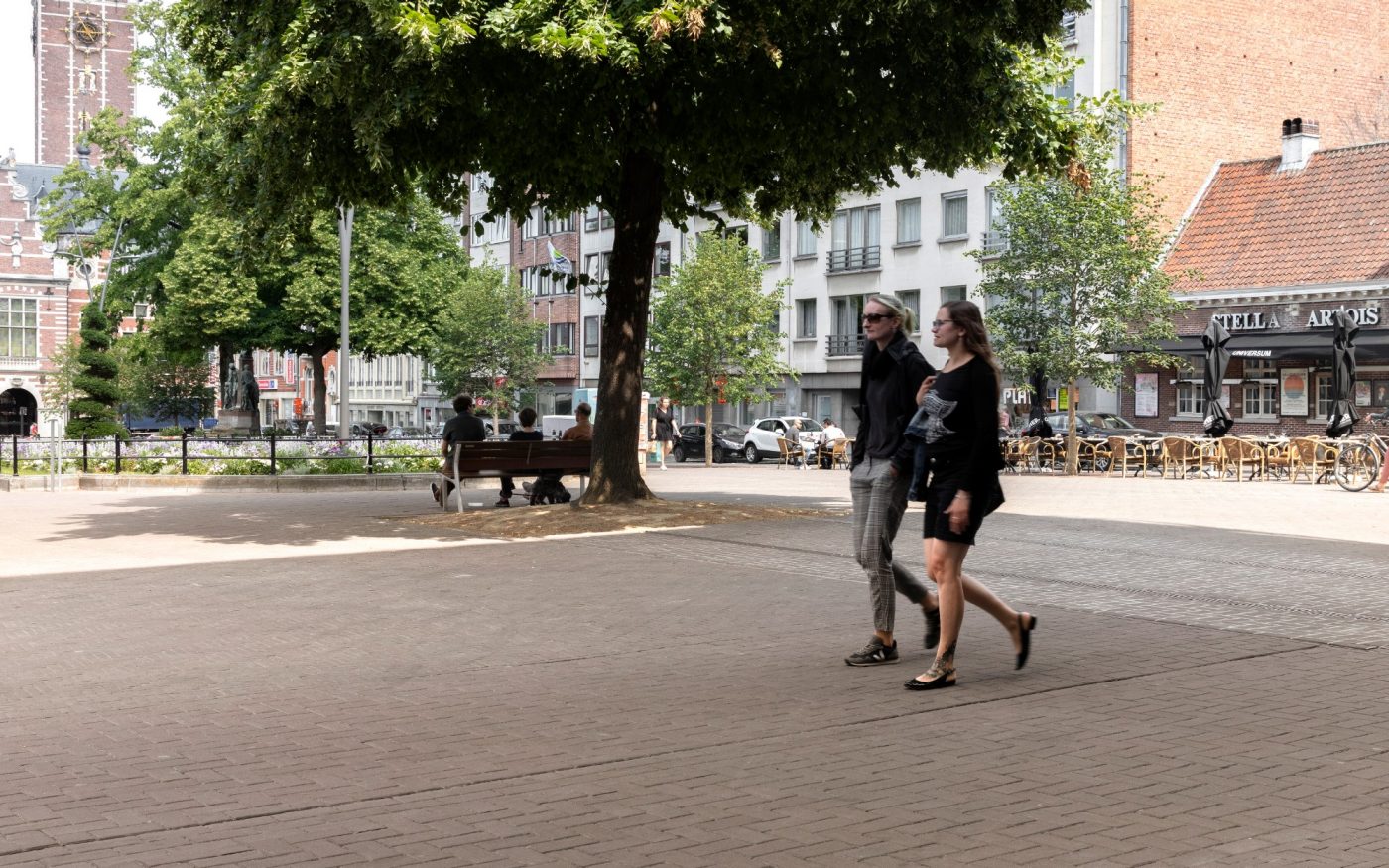 Reference photo infrastructure landscaping in Leuven 