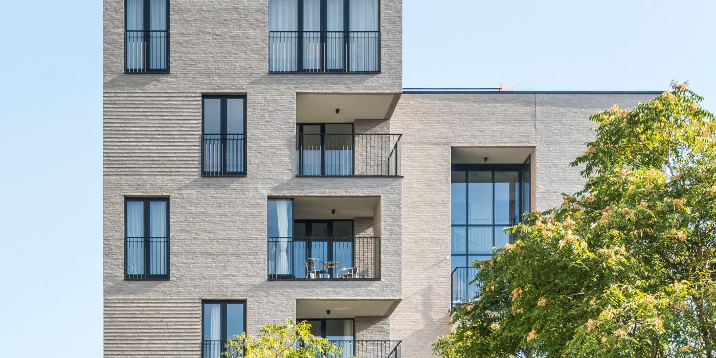 Reference photo new construction apartment and commercial space in Elsene