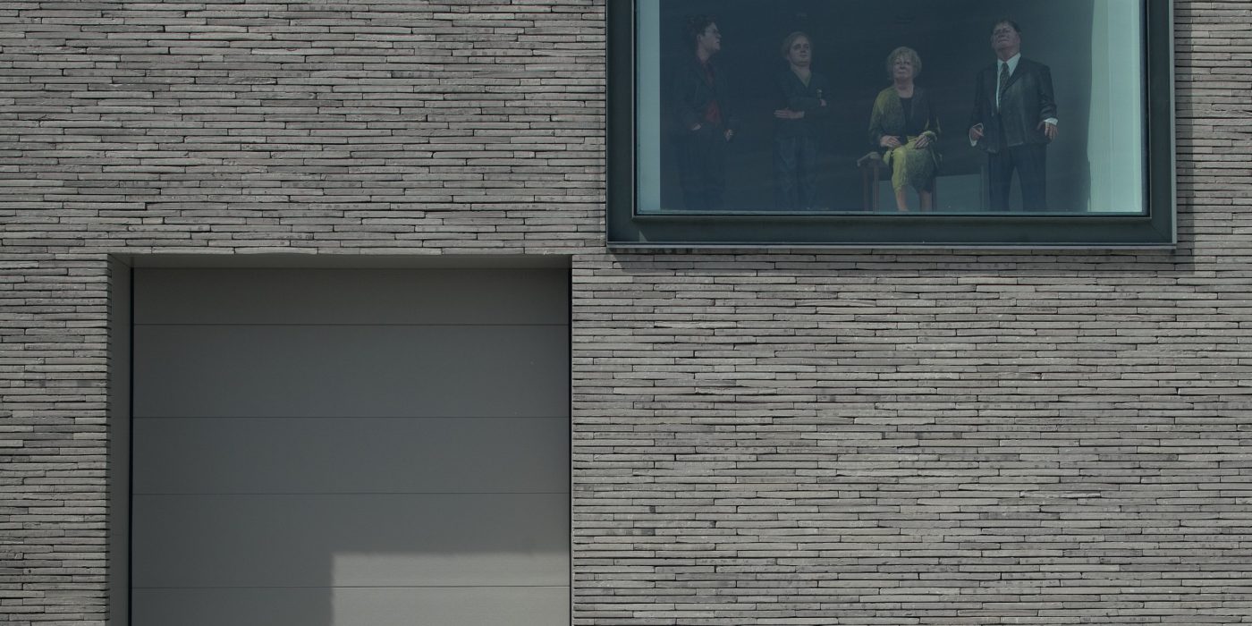 New construction public building in Otegem