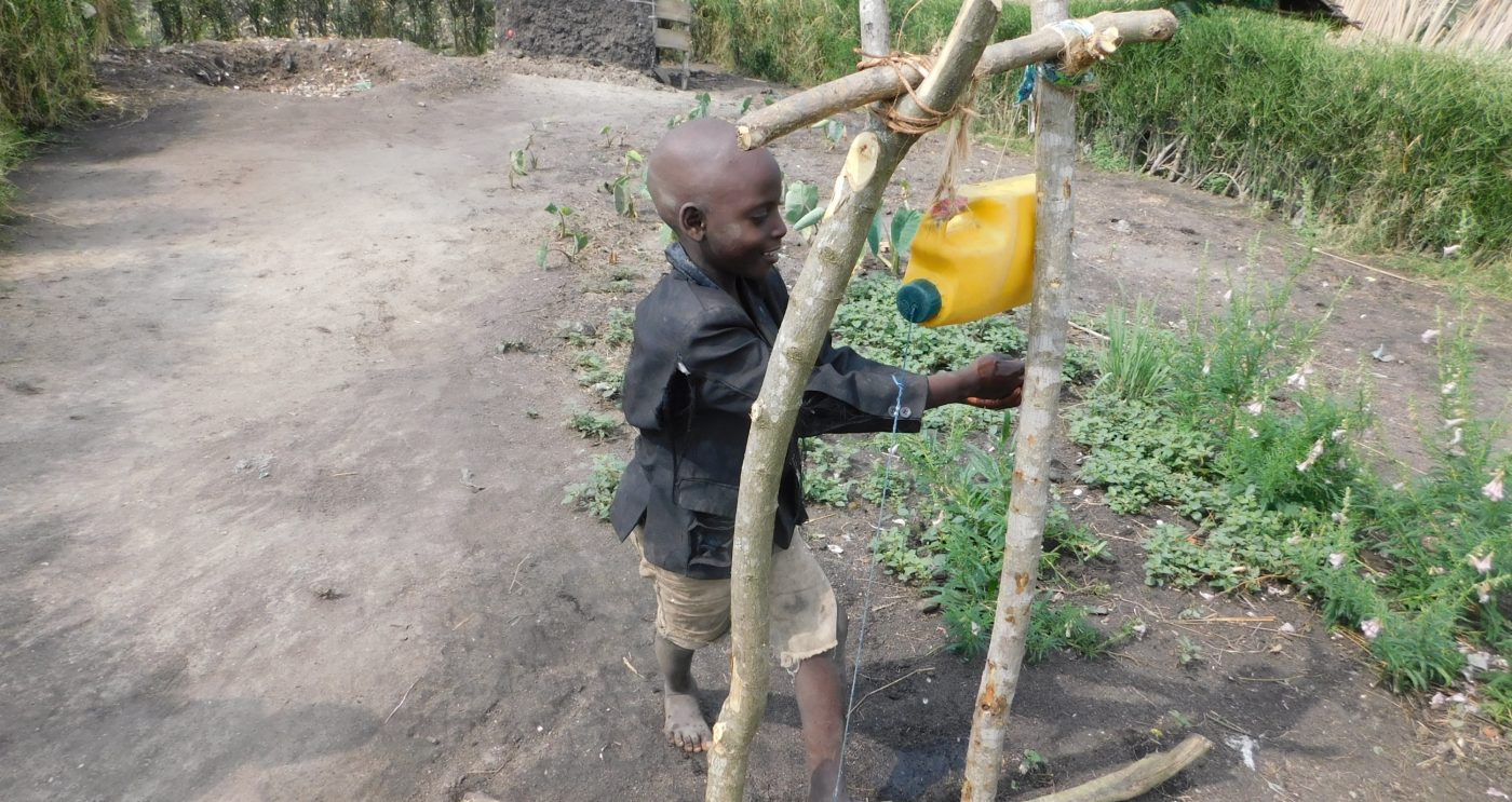 Flower toilet in Oeganda
