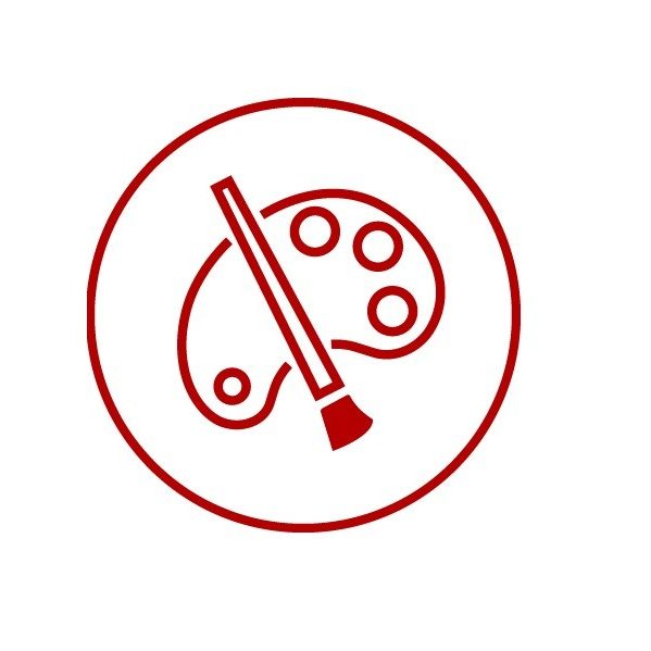 Icon for colour variety, multicolour