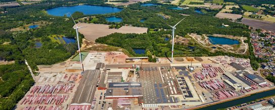 Plant Beerse with 2 windmills 