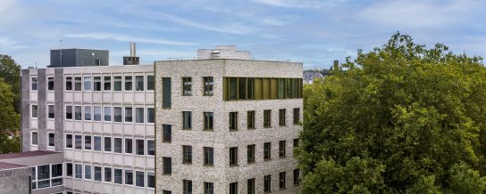 Projet de référence avec Click Brick Pure Bronze Rustique - KU Leuven - Campus d'Arenberg