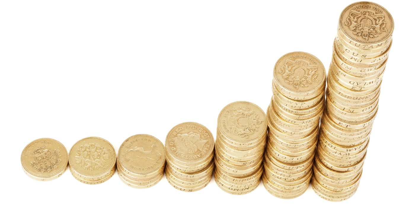Stack of change money