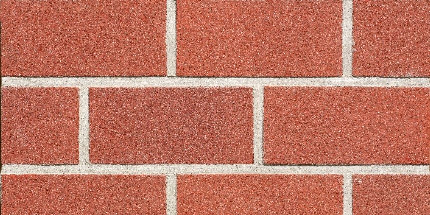 Kempisch Rood Bezand facing bricks in running bond with a mortar application